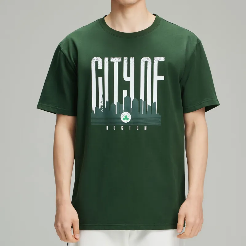 NBA Team Culture Series T Shirts Men Green-2