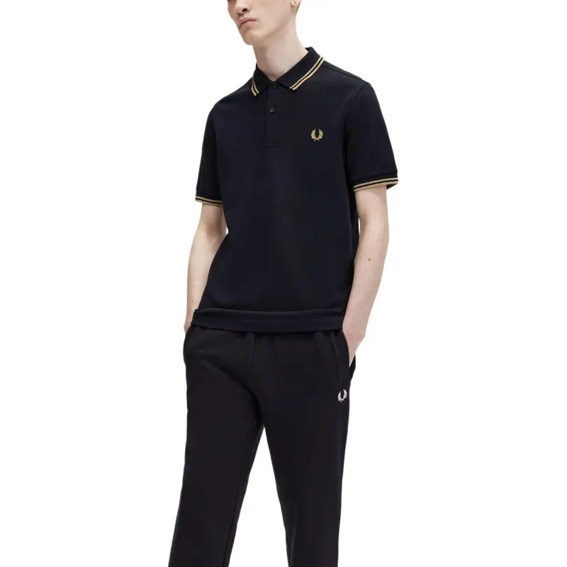 FRED PERRY Polo Shirt Men's Black-4