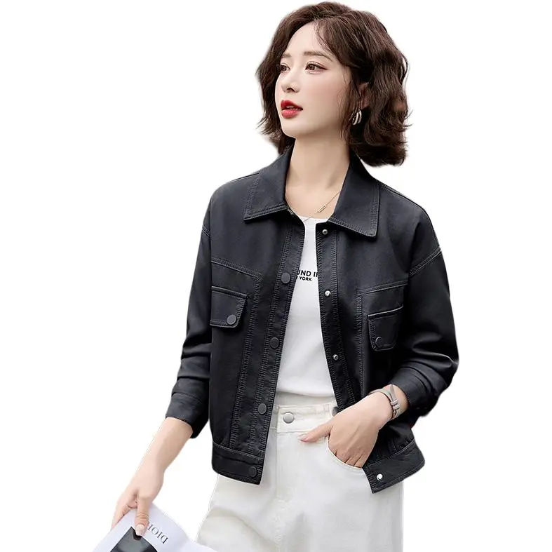 Yi Mengyuan Leather Jacket Women's-3