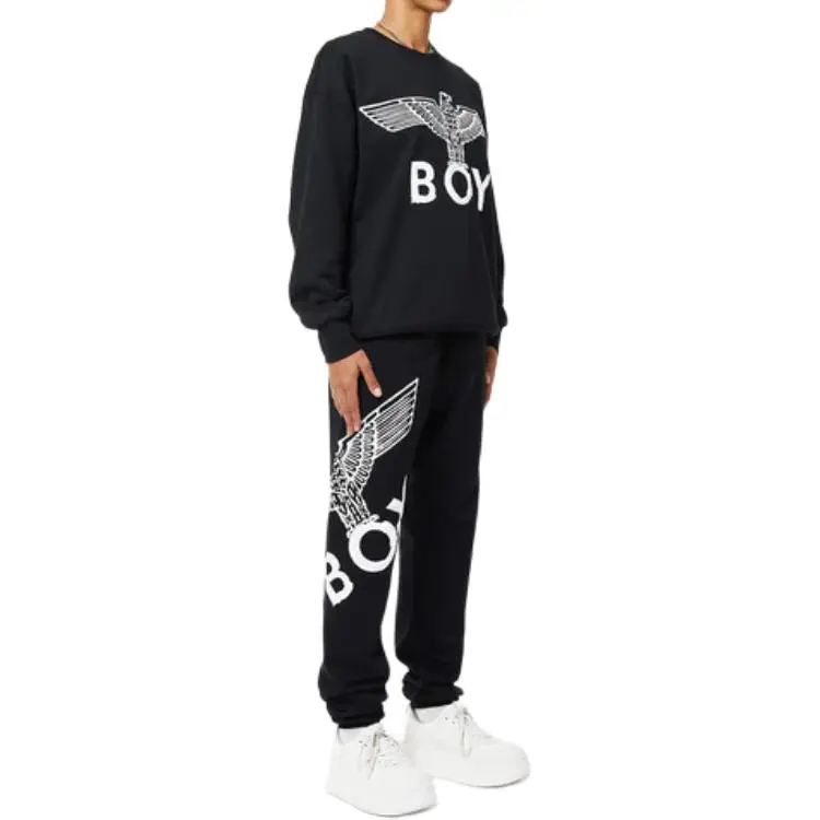 Boy London Casual Pants Unisex Black/White-3
