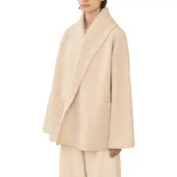 Lauren Manoogian DOUBLE FACE COAT Coats Women's ECRU/Natural