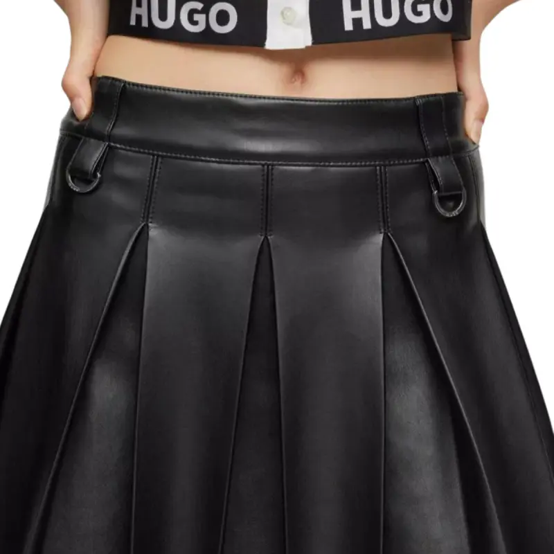 HUGO BOSS Casual Short Skirts Women's Black-3
