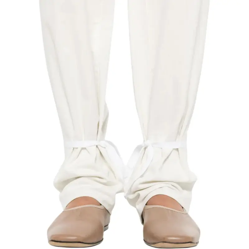 Lemaire Chambray Drawstring Tapered Trousers-4