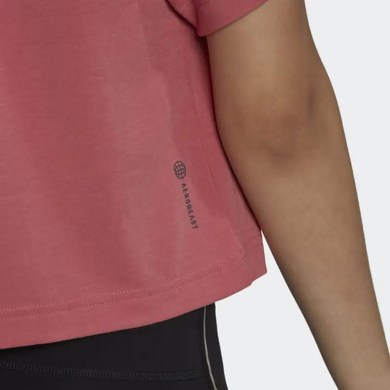 Adidas T Shirts Women's Wonder Red-4