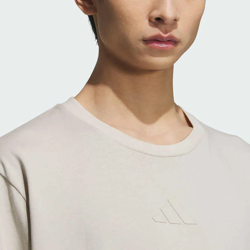 Adidas SS25 T Shirt Men's Light Khaki-4