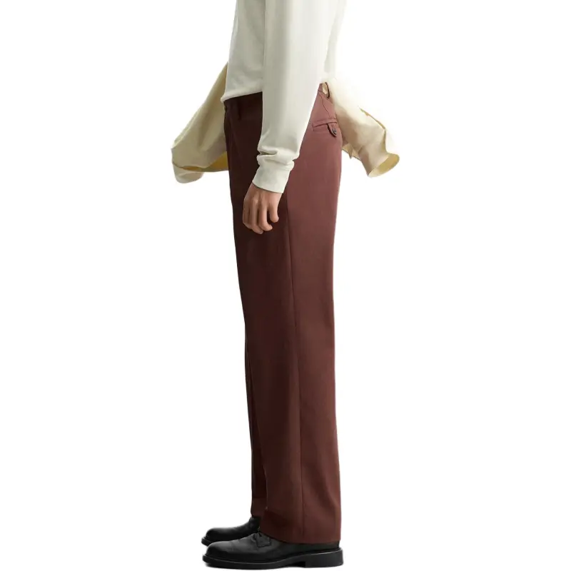 ZARA SS25 Casual Pants Men's Brick Red-4