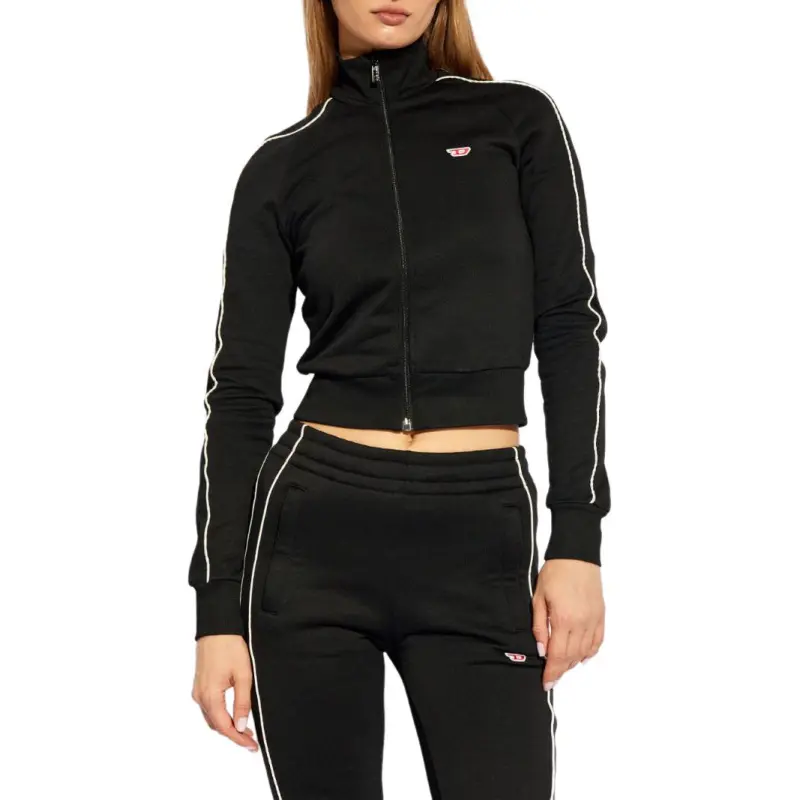 DIESEL F Jamila Piping D Zipped Sweatshirt-4