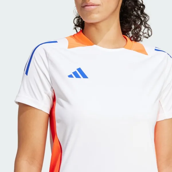 Adidas TIRO 24 COMPETITION TRAINING JERSEY Soccer Jerseys Women's White/Sun Red-5