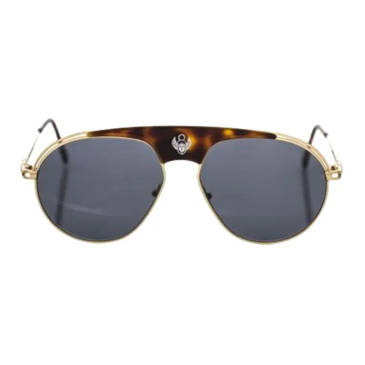 Frankie Morello Metal Irregular Shape Sunglasses Unisex Multicolor-1