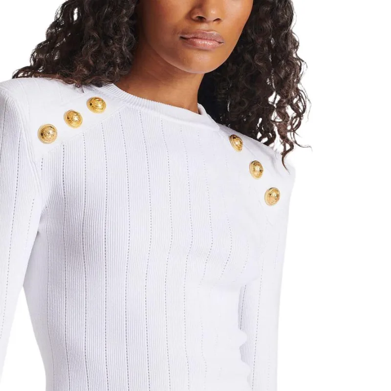 BALMAIN 6-Buttons Knit Jumper-5