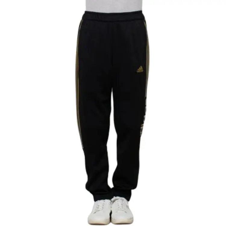 Adidas Knitted Sweatpants Men's Black Gold-1