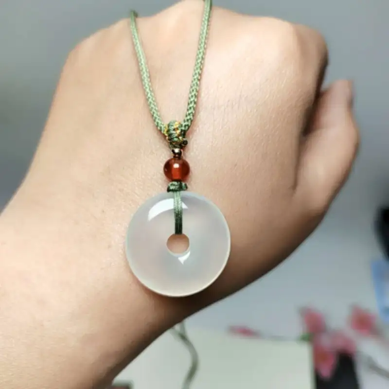 YOULING Chalcedony Jade Necklaces Unisex-2