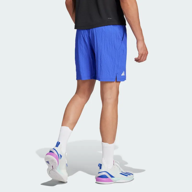 Adidas Free Shipping With AdiClub Tennis Pro 7-inch Seersucker Shorts-2