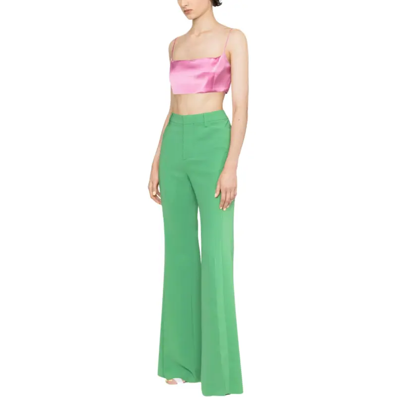 DSQUARED2 Cut out Mesh Detail Flared Trousers-4