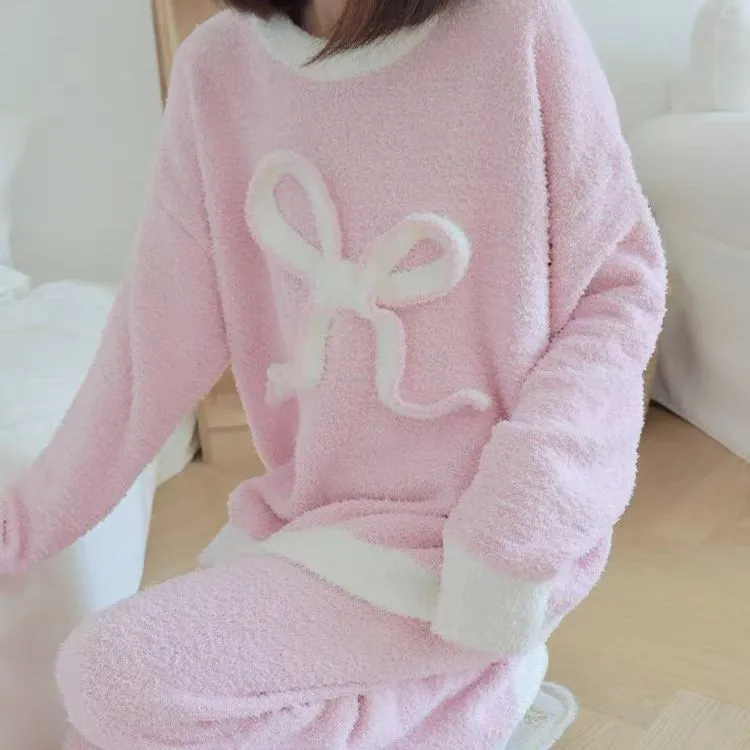 WANANNI Pajama Set Women's Cream Pink-4