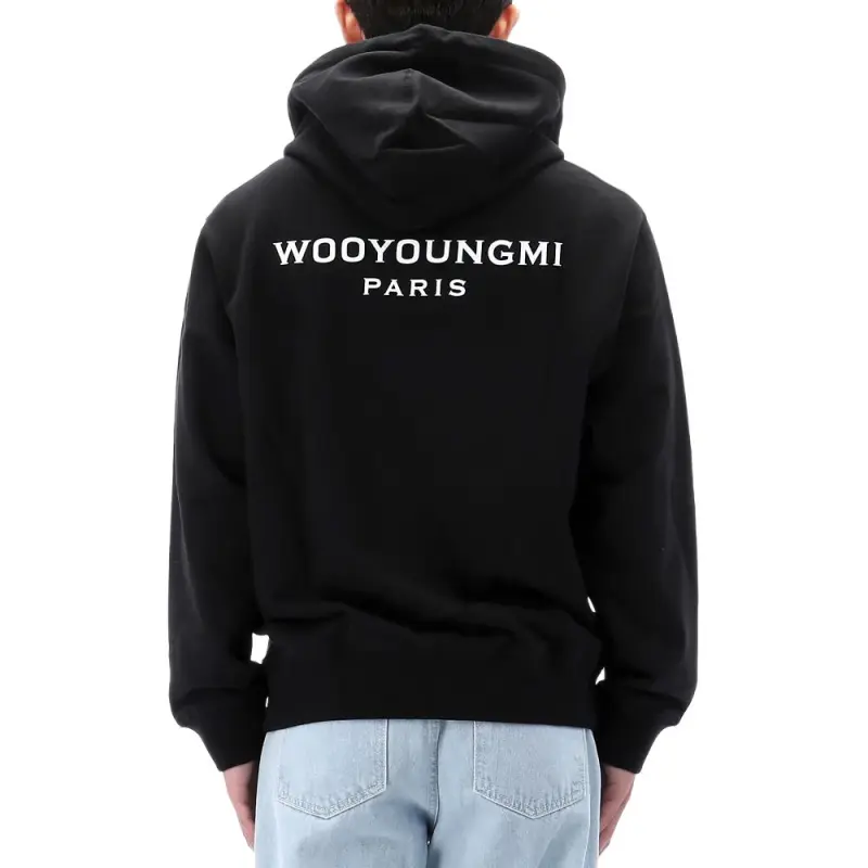 WOOYOUNGMI Logo embroidered Cotton Hoodie-4