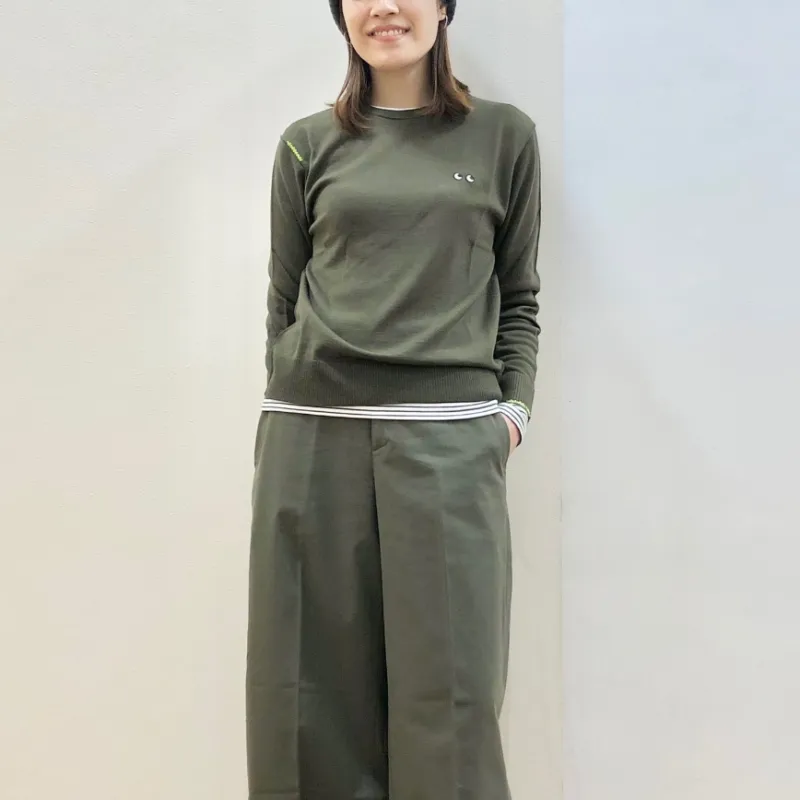 Anya Hindmarch X UNIQLO Anya Hindmarch Co brand Sweaters Women's Olive-3