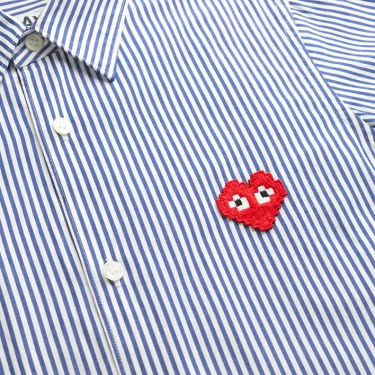 CDG Play Shirts Men Blue-2