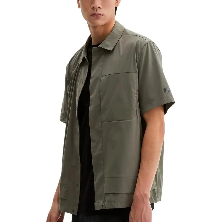 New Balance FROZEN Shirt Men's GI Gray Khaki-2