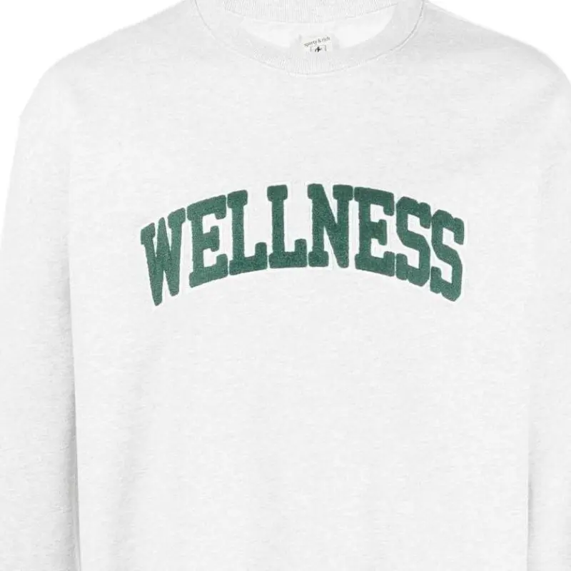 SPORTY & RICH Wellness print Crew neck Sweatshirt-4