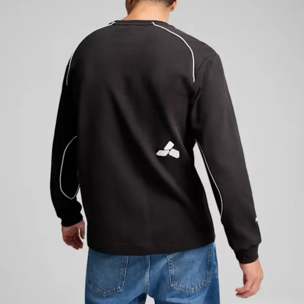 PUMA BMW M Motorsport SS24 Statement Long Sleeve Tee T-Shirt Men's Black-3
