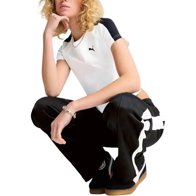 PUMA T Shirts Women's White-2