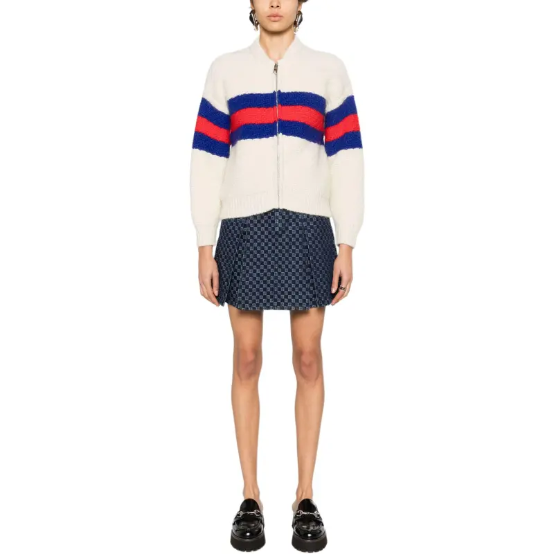 GUCCI Zip-Up Knitted Cardigan-2