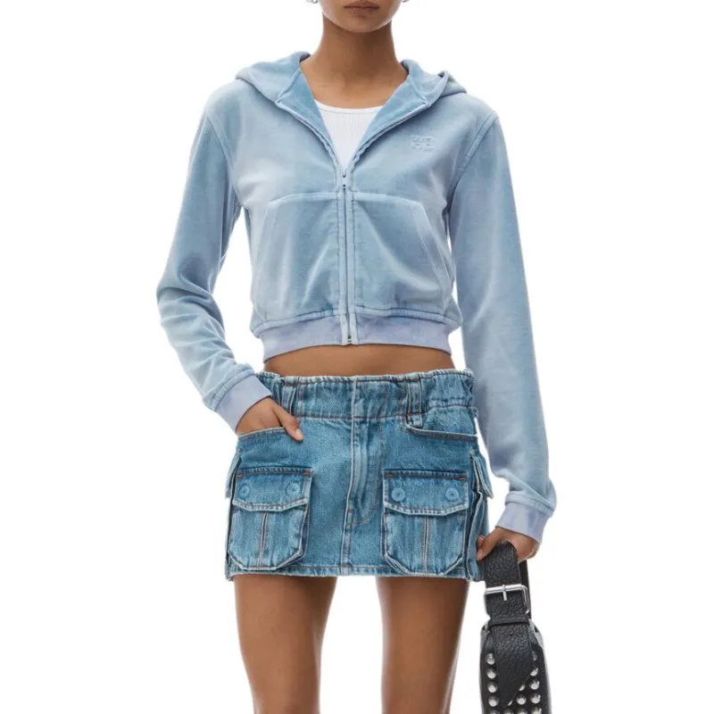 Alexander Wang Velvet Hoodie-3