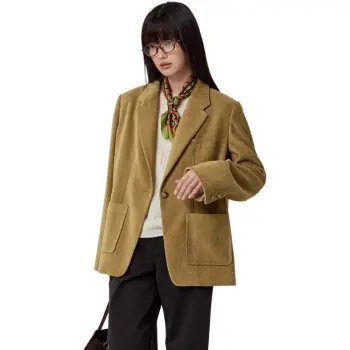 Omont Business Suit Women's Yellow Withered Tea