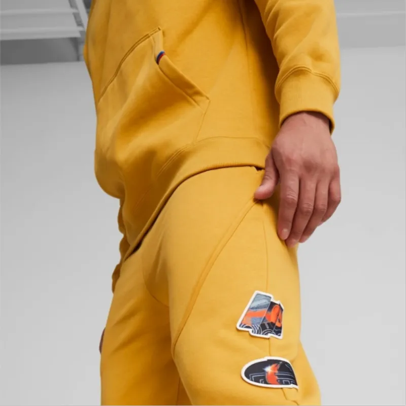 PUMA Knitted Sports Pants Men's Yellow-4