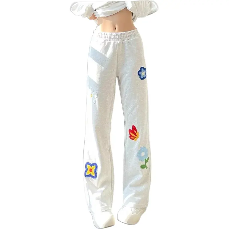 TONYBEAR Casual Pants Men's White Gray-3