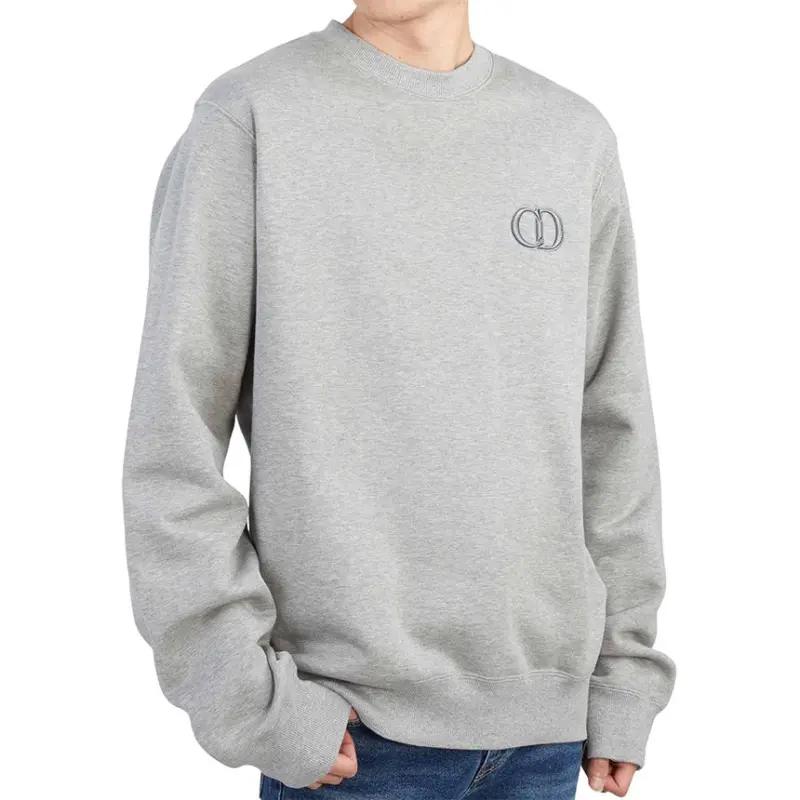 DIOR Sweatshirts Men Gray-4