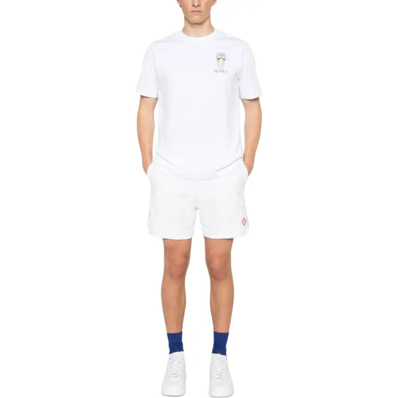 CASABLANCA Monogram Terry Shorts-4