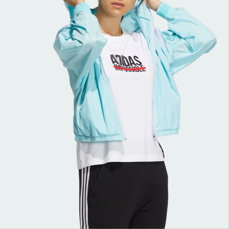 Adidas UST WINDBREAKER Jackets Coats Women's Sea Blue/White-2