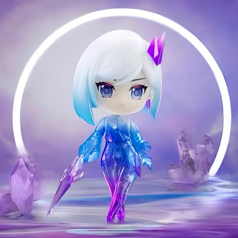 HONOR OF KINGS Mirror Honor Of Kings Characters Shattered Mirror Blade Chibi Figures 10.1cm Transparent Special Edition-3