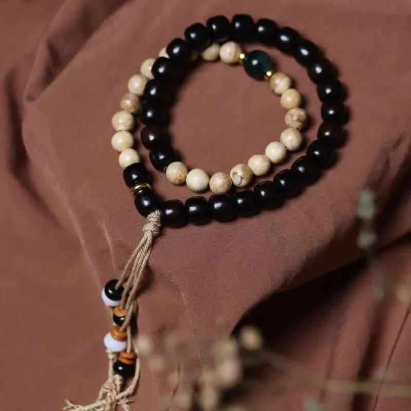 Lordship Ebony Bead Chain Unisex-5