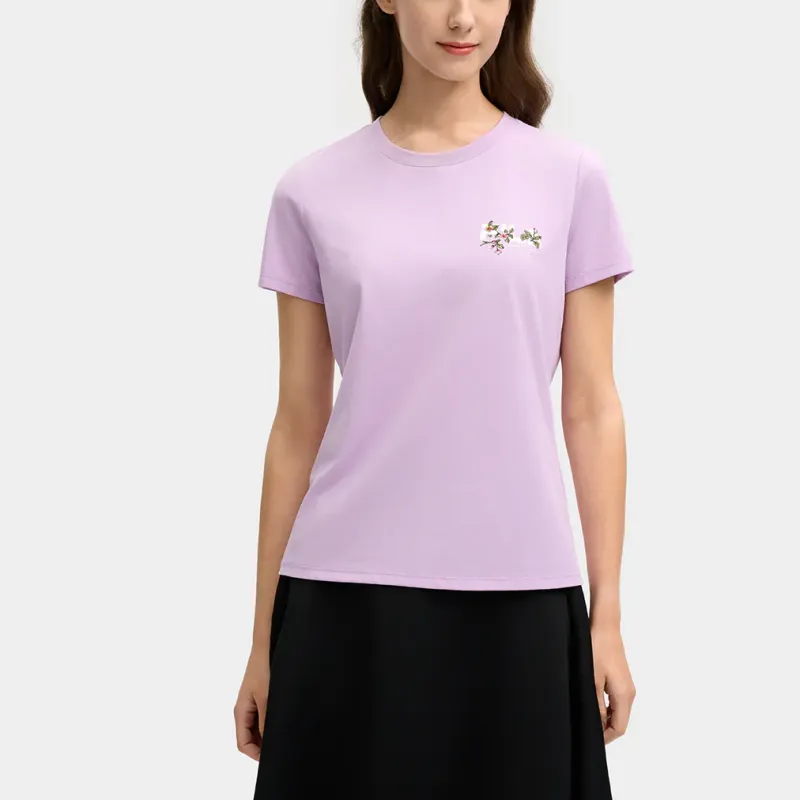 FILA T Shirt Women's Light Lavender-2