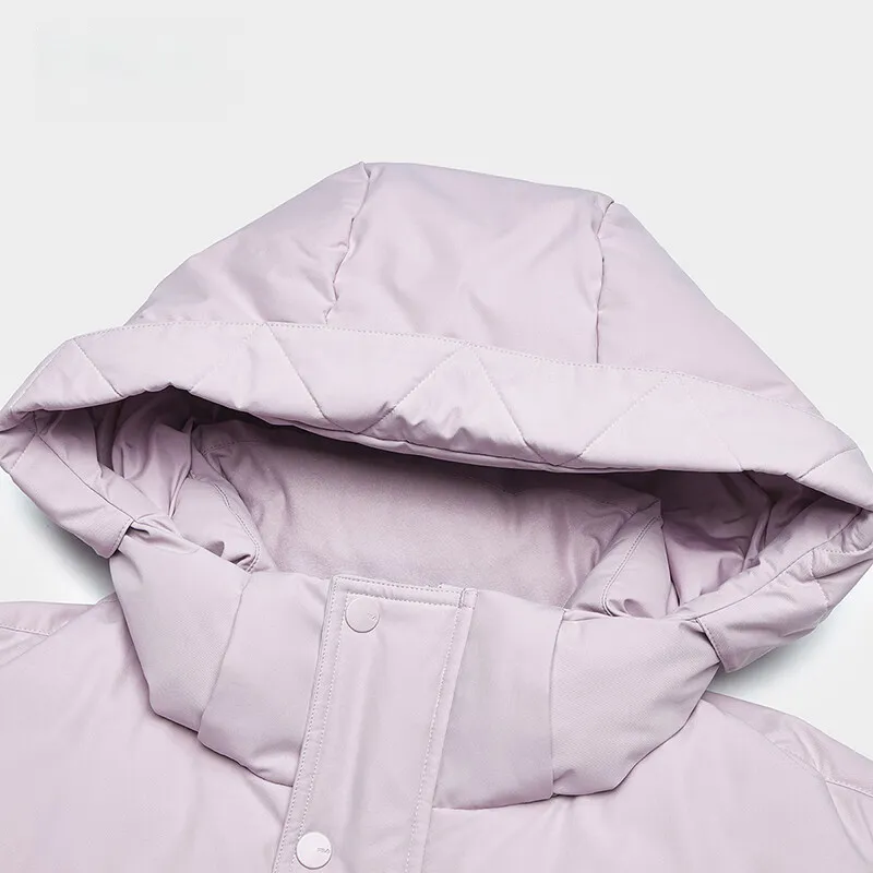 FILA ORIGINALE Down Jacket Unisex Dark Plum Pink-5