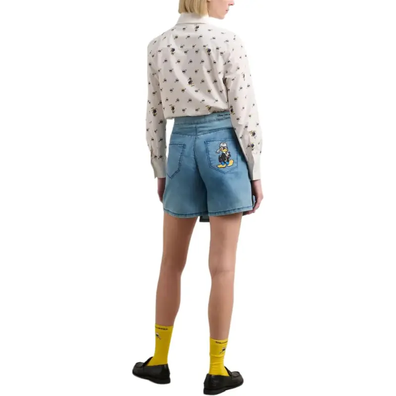 KARL LAGERFELD x Disney Denim Shorts Women's Blue-3