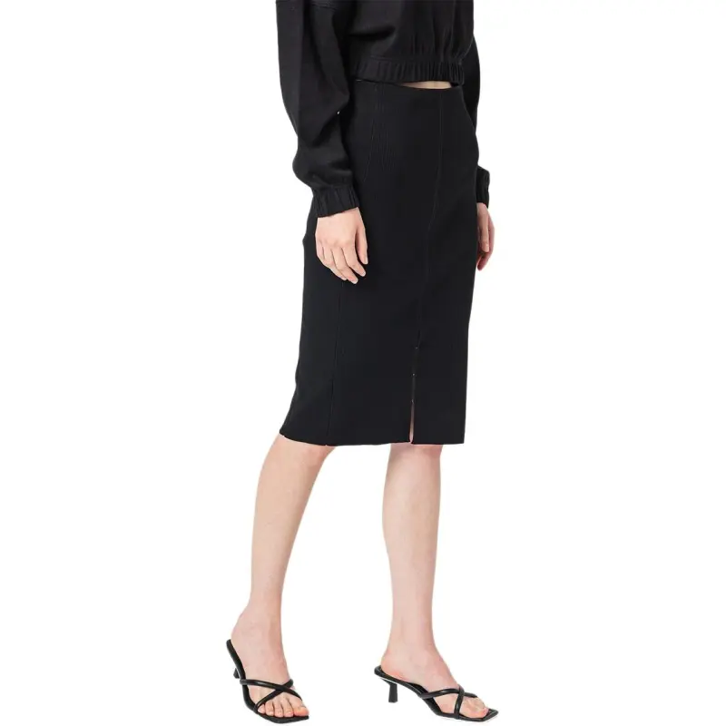 CALVIN KLEIN Casual Long Skirt Women's Black-4