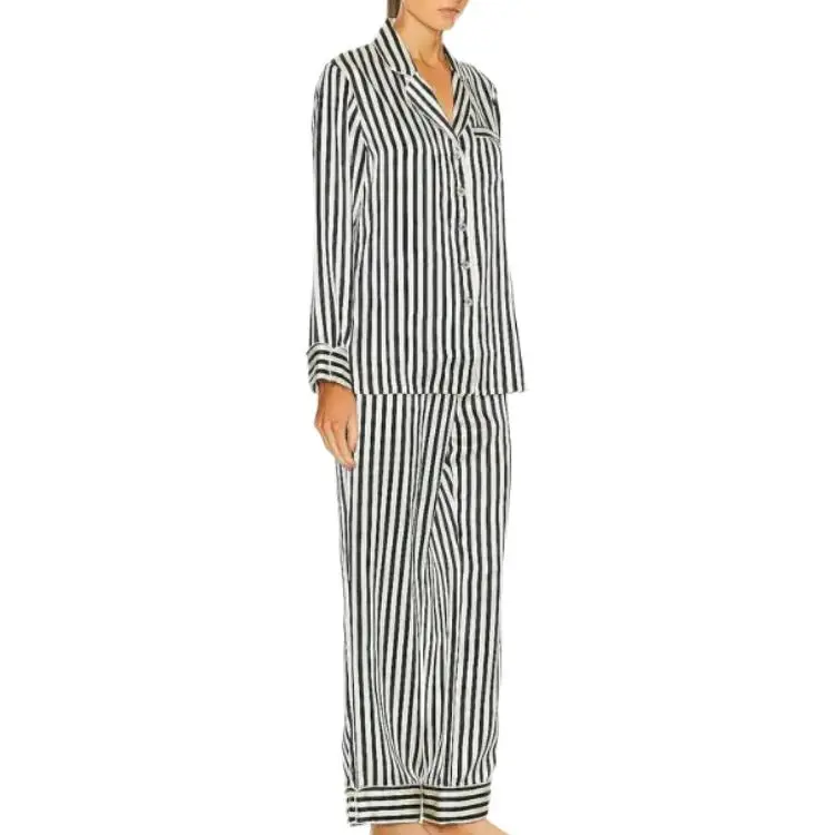 Olivia Von Halle Pajama Set Women's Black-2