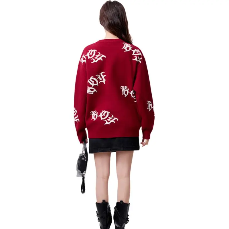 Boy London New Year Sweater Unisex Burgundy-2