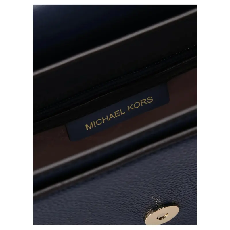 MICHAEL KORS Jessie Cow Leather Shoulder Bag Crossbody Bag Medium Size Women's Navy Blue-2