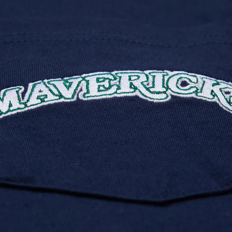 Mitchell & Ness x NBA Dallas Mavericks T Shirt Unisex Marine Blue-3