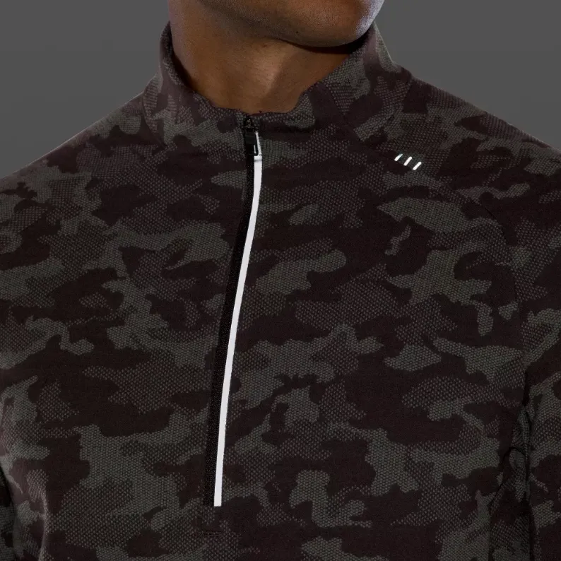 Lululemon Surge Warm Sweatshirts Men Camouflage Dark Olive-5