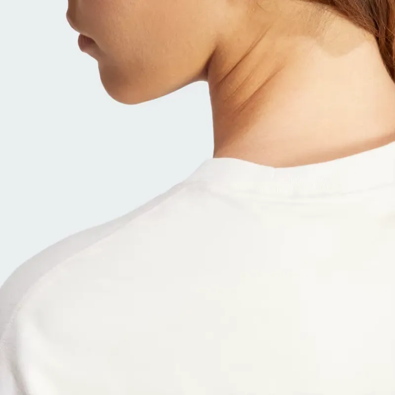 Adidas Originals Essential Drop Shoulder Sleeve T Shirt Women's White-4