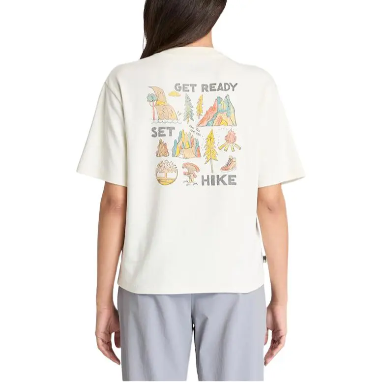 Timberland Regular T Shirt Women's Ivory White-3