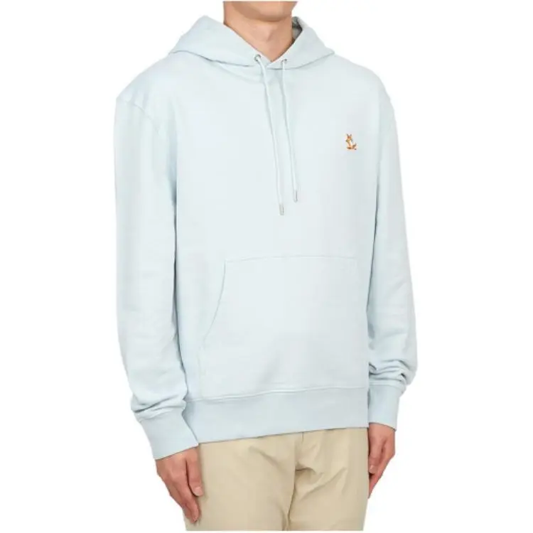 Maison Kitsune Fox Embroidered Drawstring Hoodie-3