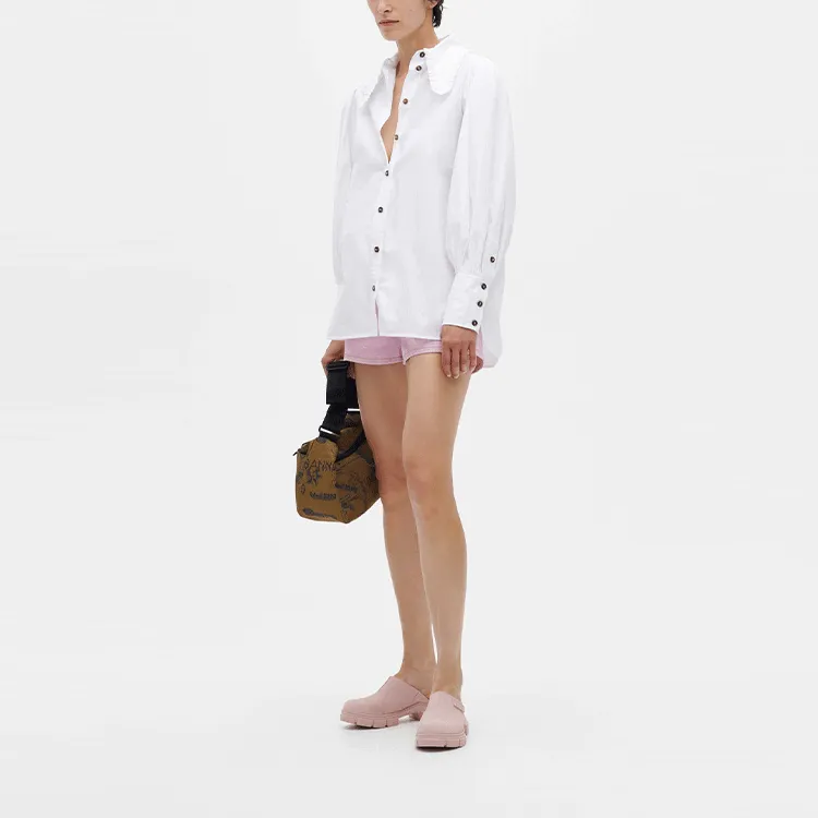GANNI Shirts Women's Bright White-2