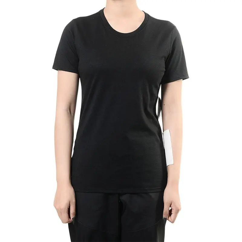 Nike Dri-Fit Women'ss Crewneck Pullover T-Shirt Black-1